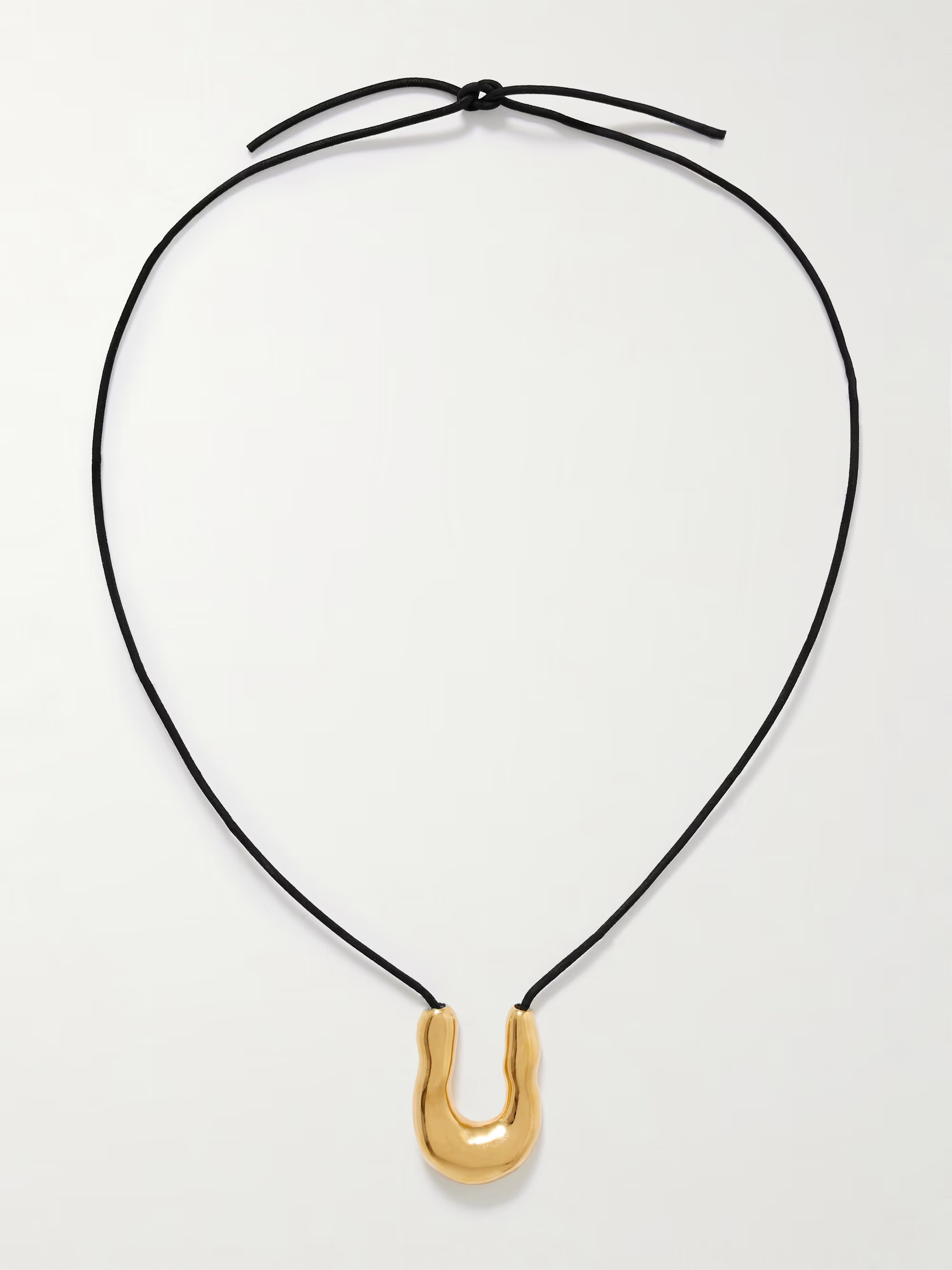 Wishbone gold vermeil cord necklace | NET-A-PORTER (UK & EU)