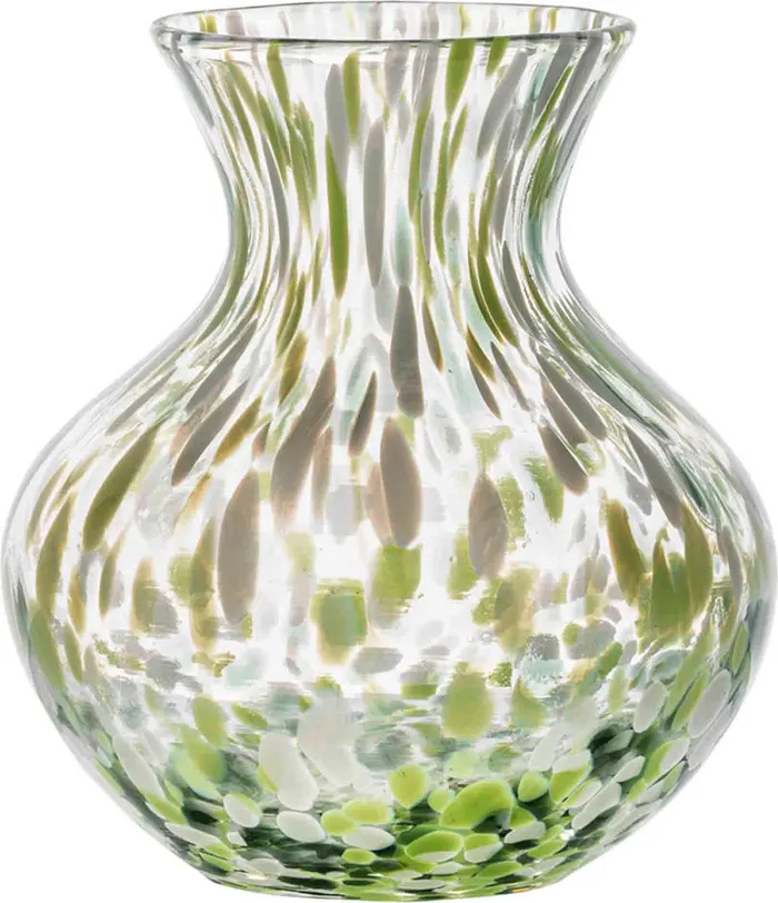 Puro Tortoiseshell Pattern Glass Vase | Nordstrom