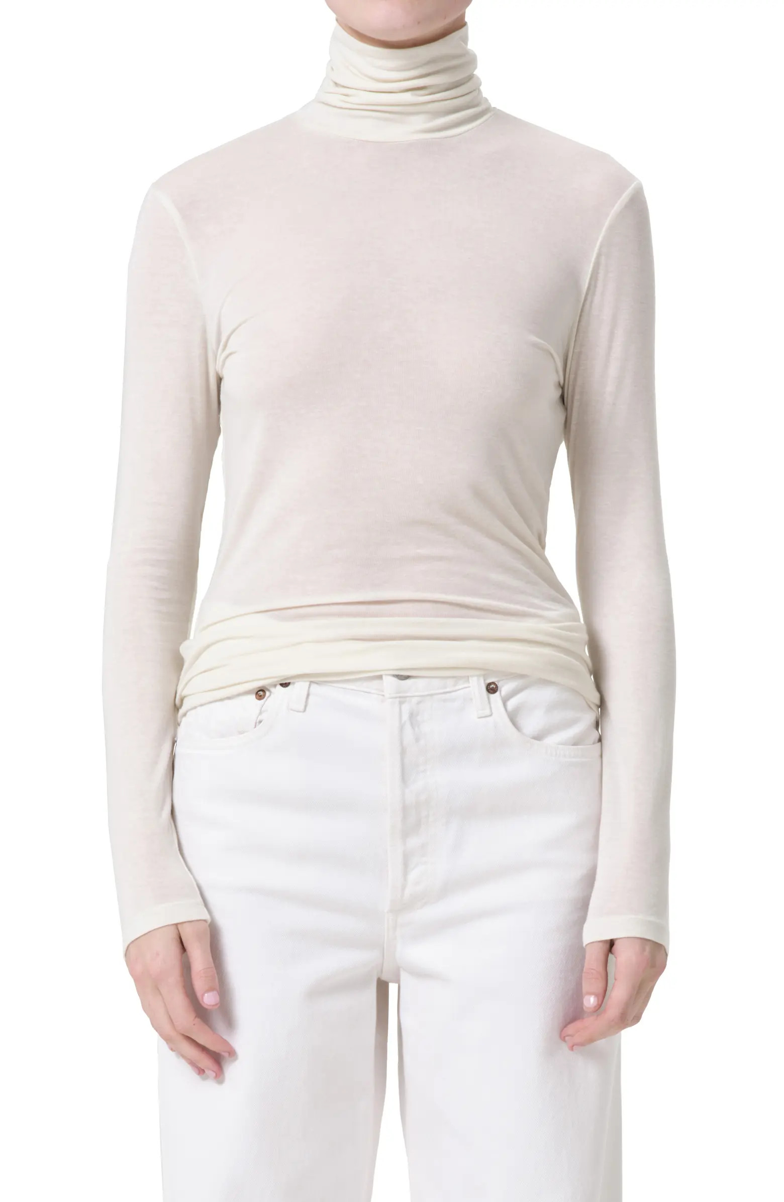 AGOLDE Pascale Rib Turtleneck Top | Nordstrom | Nordstrom