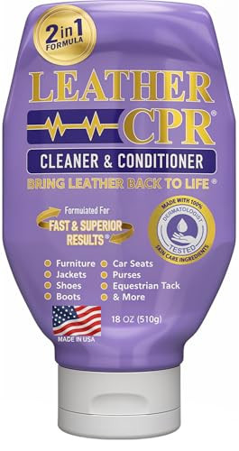 Leather CPR Cleaner & Conditioner 18oz - Cleans, Conditions, Restores & Protects Leather Furniture, Handbags, Car Seats, Interior, Jackets, Boots, Purses, Shoes, Couch, Saddles, Tack & More | Amazon (US)