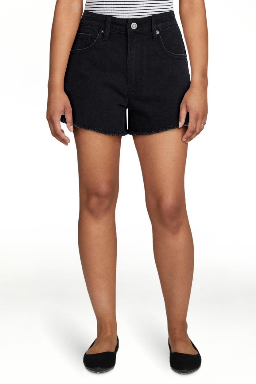 No Boundaries Mid-Rise Denim Shorts, 3" Inseam, Women's 00-20 | Walmart (US)