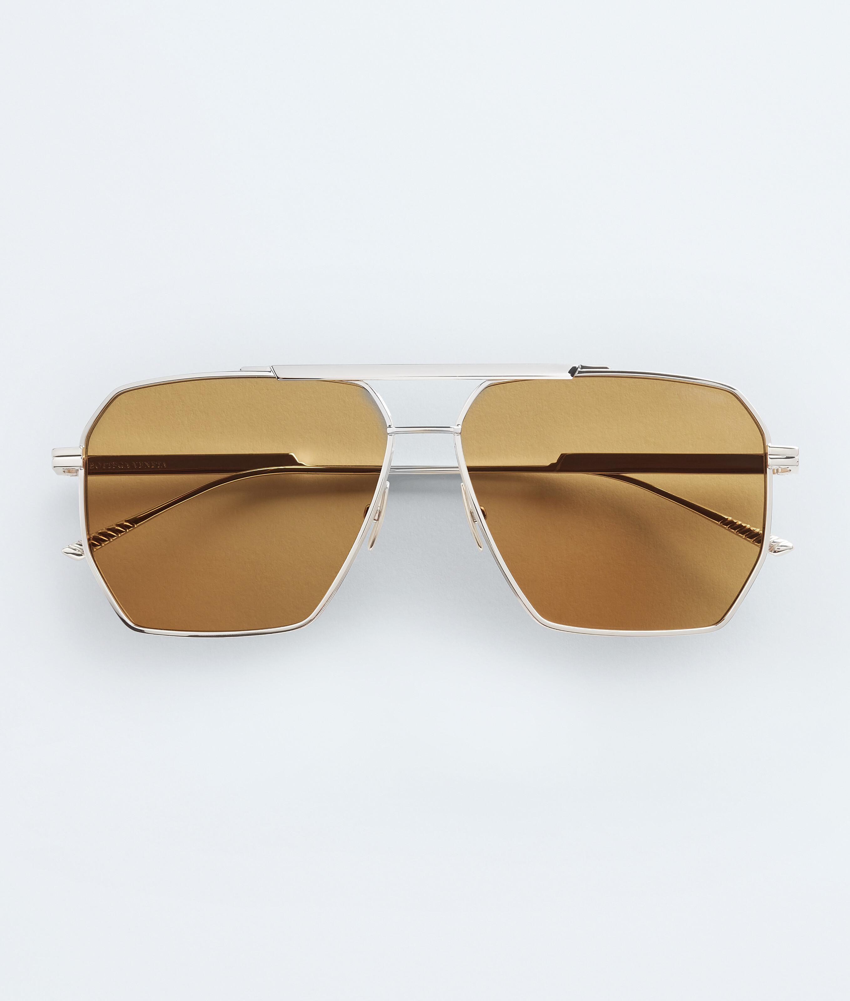 Bottega Veneta Classic Aviator Sunglasses - Brown - Men - Unisex | Bottega Veneta