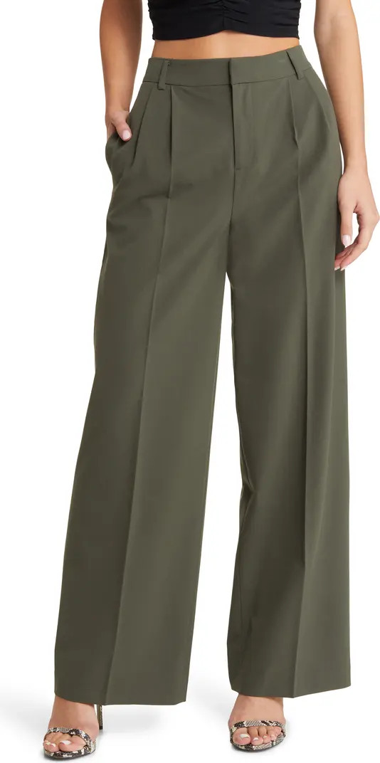 Relaxed Waist Wide Leg Trousers | Nordstrom