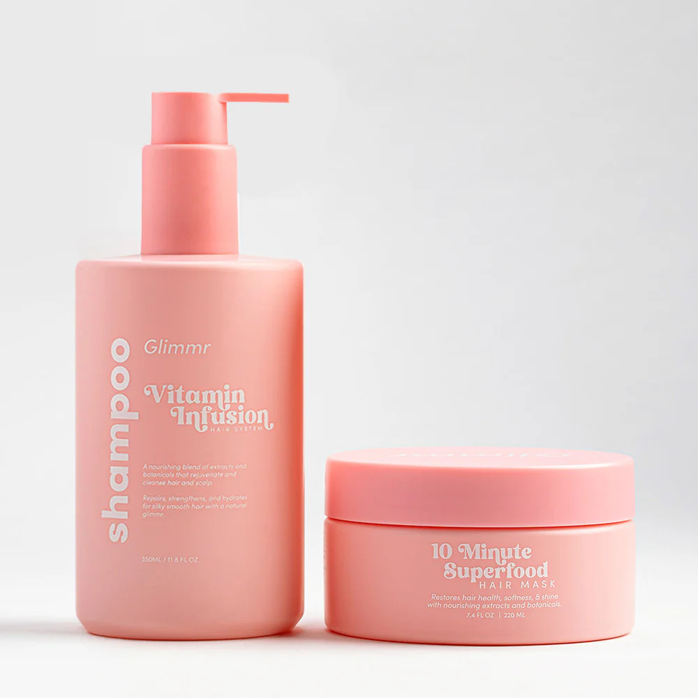 Cleanse and Nourish Duo - Shampoo + Hair Mask | Glimmr