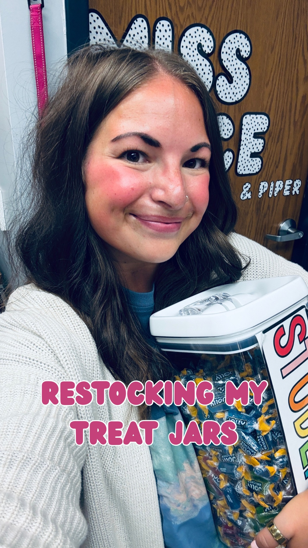 restocked the treat jars 💙 apparently blue jolly ranchers are the fan favorite around here… request = granted 😂 bought a 2 lb bag just to keep up!! the things we do for our kids 🍬✨

my code ALLIPIPER will get you 10% off at Farm To Pet!