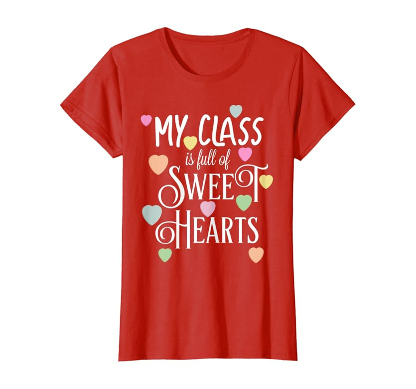 Teachers Valentines Day Class Full of Sweethearts T-Shirt | Amazon (US)