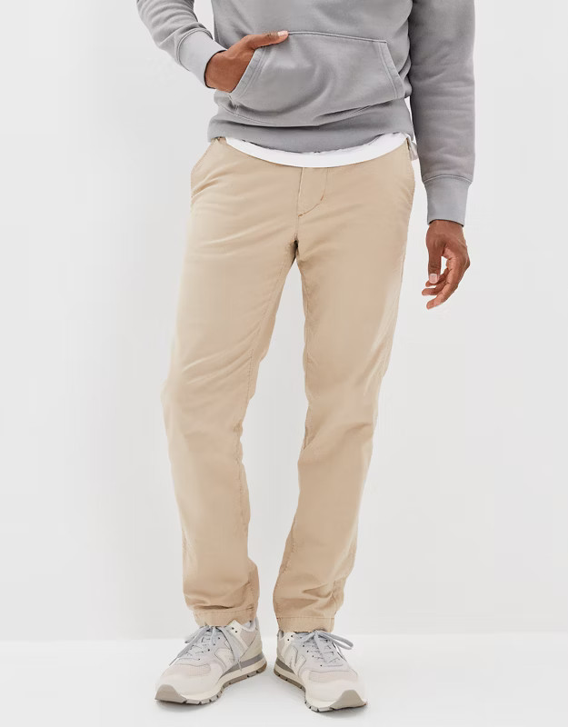 AE Flex Original Straight Lived-In Khaki Pant | American Eagle Outfitters (US & CA)
