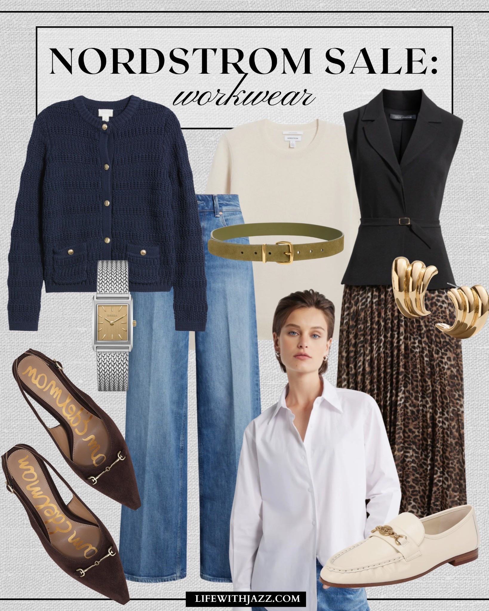 Nordstrom sale: workwear 

Cardigan / cashmere sweater / work dress / jeans / slingbacks / white button up / belt / office outfits / nsale 

#LTKWorkwear #LTKSaleAlert #LTKSeasonal