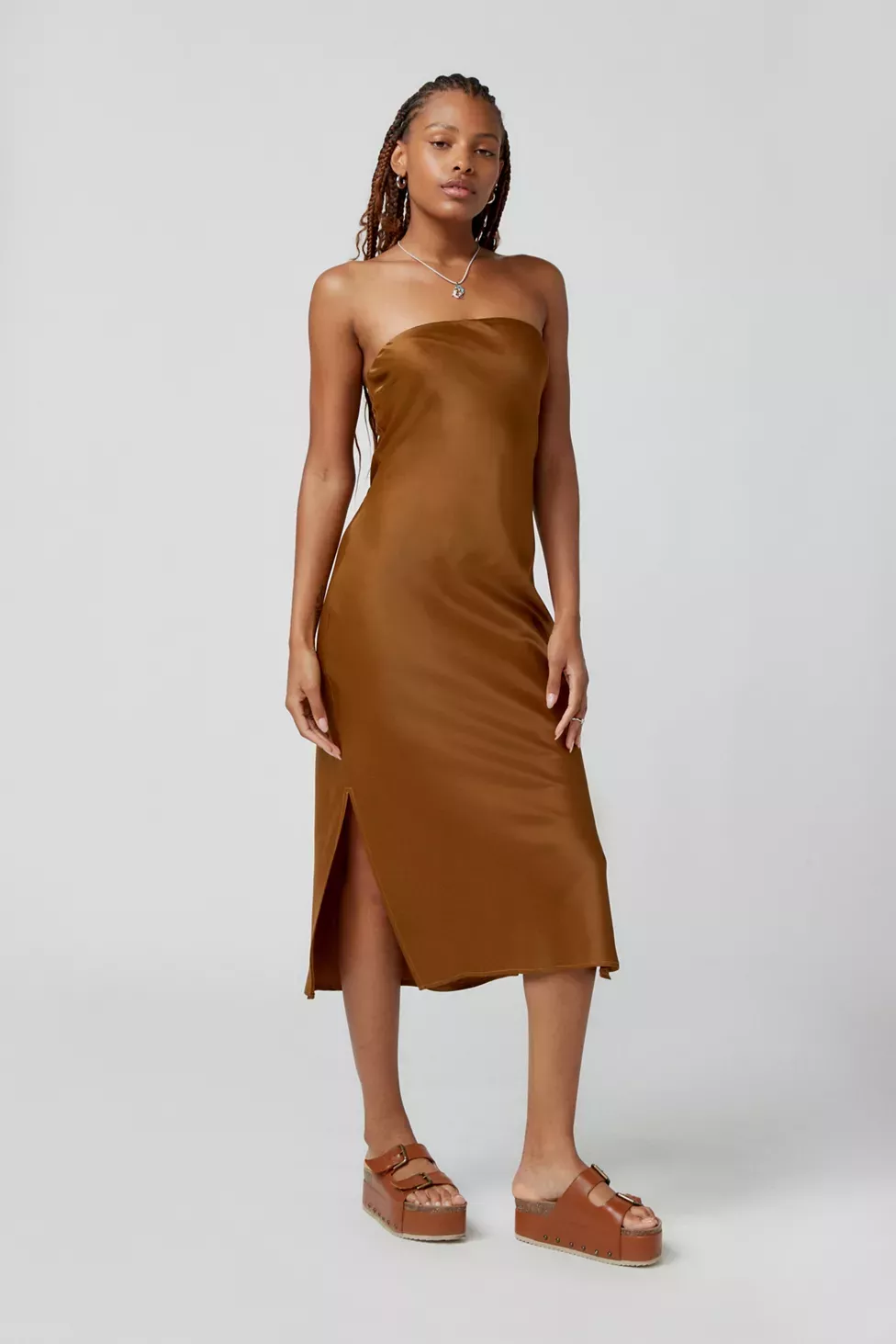 Elke strapless hot sale midi dress