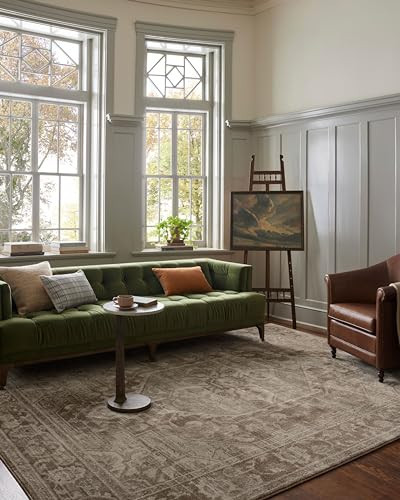 Loloi Magnolia Home by Joanna Gaines Mona Collection MOA-01 Cocoa/Stone 11'-6" x 15'-6" Area Rug | Amazon (US)