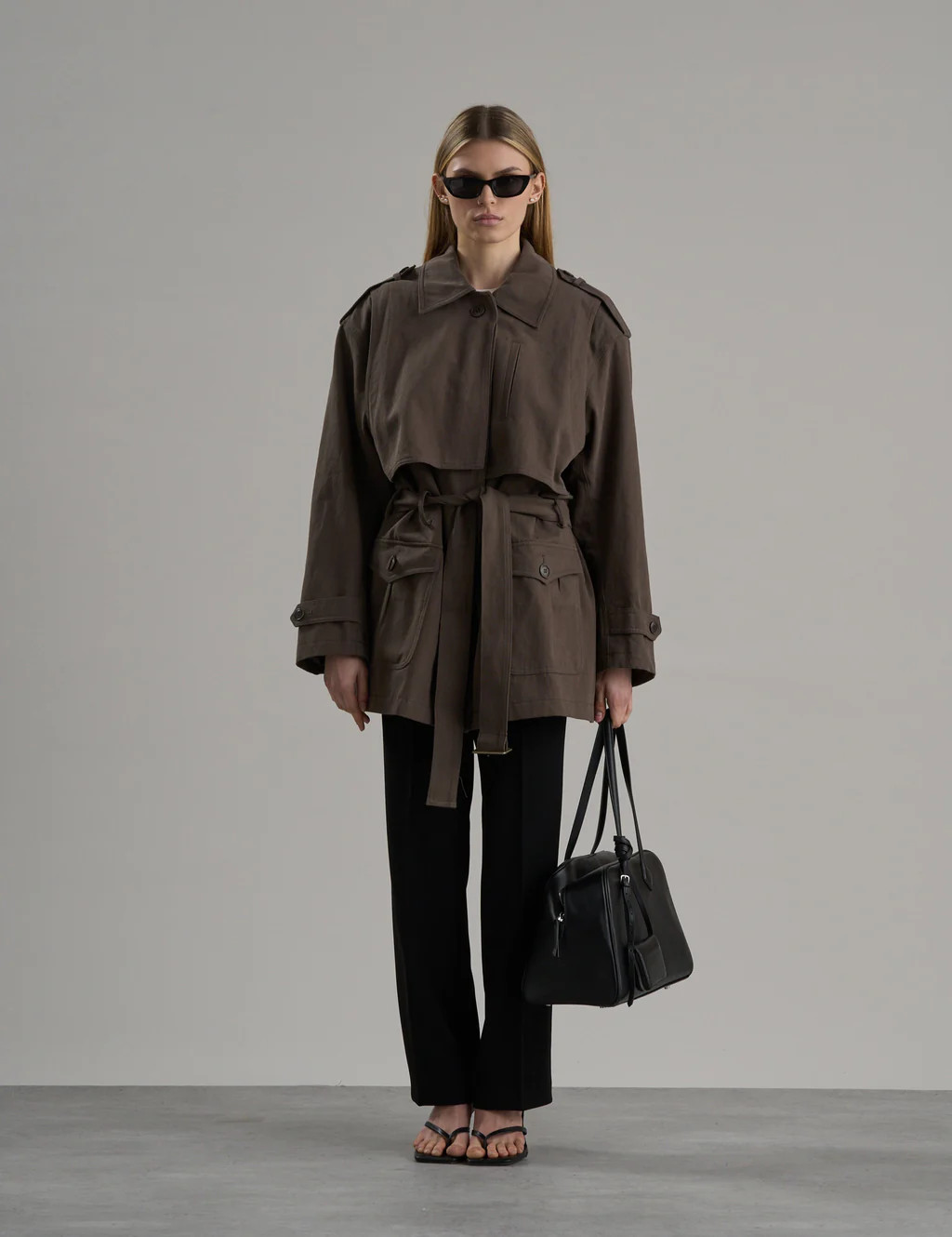 Byron Cotton Safari Jacket Khaki | Marcela London