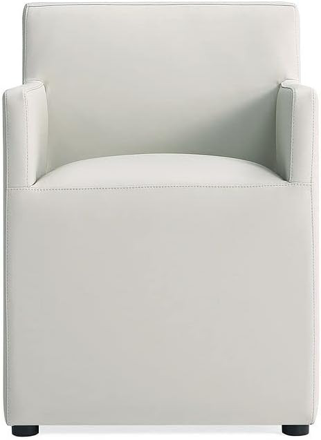 Manhattan Comfort Anna Square Modern Dining Chair with Arms, Head-to-Toe Faux Leather Upholstered... | Amazon (US)
