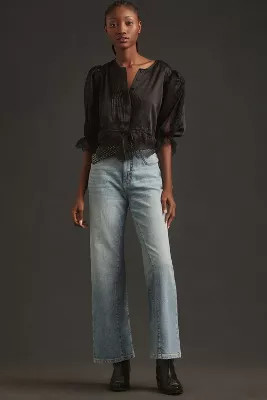Pilcro The Ellis Tapered Barrel Jeans | Anthropologie (US)