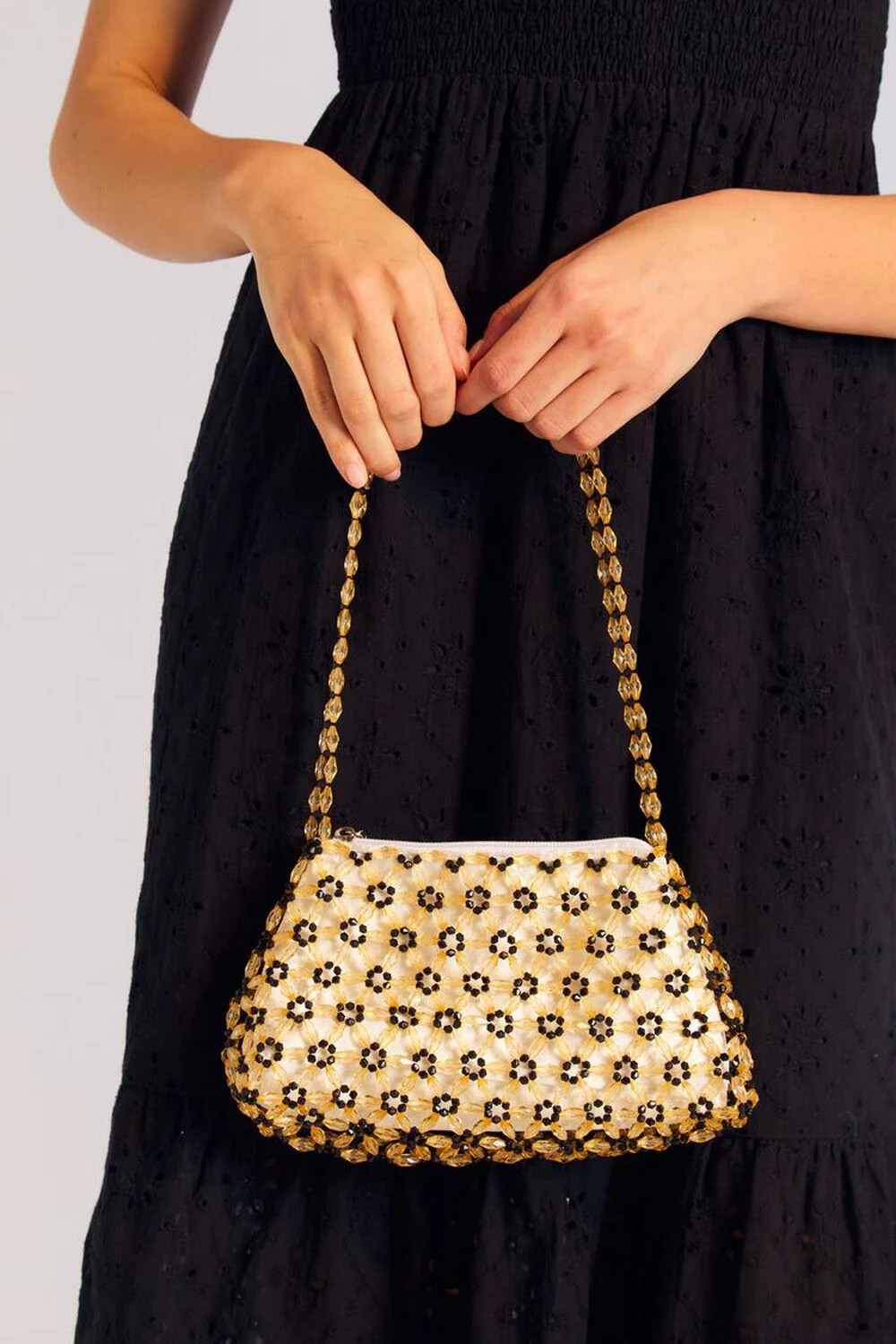 Floral Beaded Shoulder Bag | Forever 21 (US)
