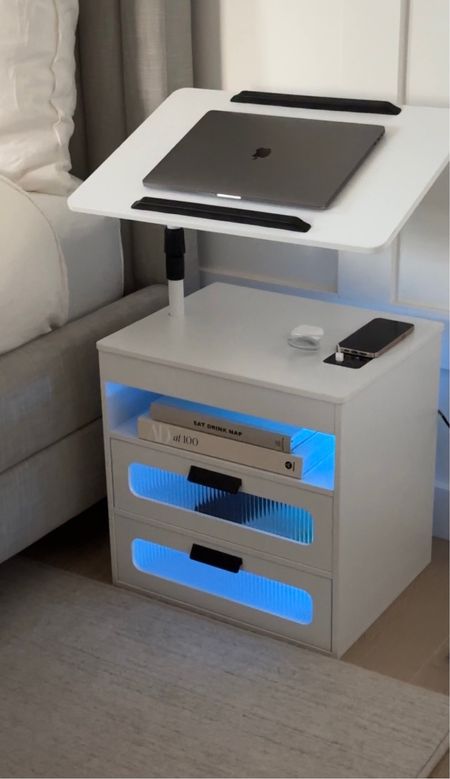 Tap any photo below to shop!!  This is the nightstand of the future girly!!! 💫✨ It not only provides space for nighttime essentials but comes with wireless charging, USB charging ports, a LED sensor light that comes in 3 colors and has a rotating bedside table!!! 💙💛 It has so many features!!!! 🤩 I hope you’re having a wonderful day sis!!! You’re so very wonderful!!! Xo! 💕

#LTKhome #LTKfamily #LTKfindsunder100
