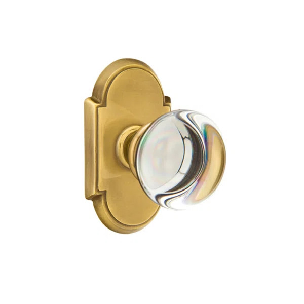 Privacy Providence Crystal Clear Knob with # 8 Rose | Perigold