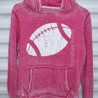 Football Girly Pullover Hoodie Sweatshirt - Womens Sweater Sport Hooded Sweatshirt Football Jersey Christmas Gift | Etsy (US)