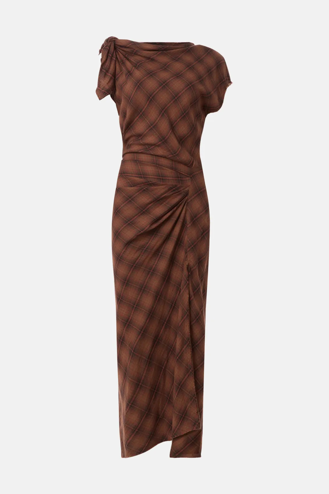 Isabel Marant Etoile Naerys Plaid Midi Dress | Rent the Runway