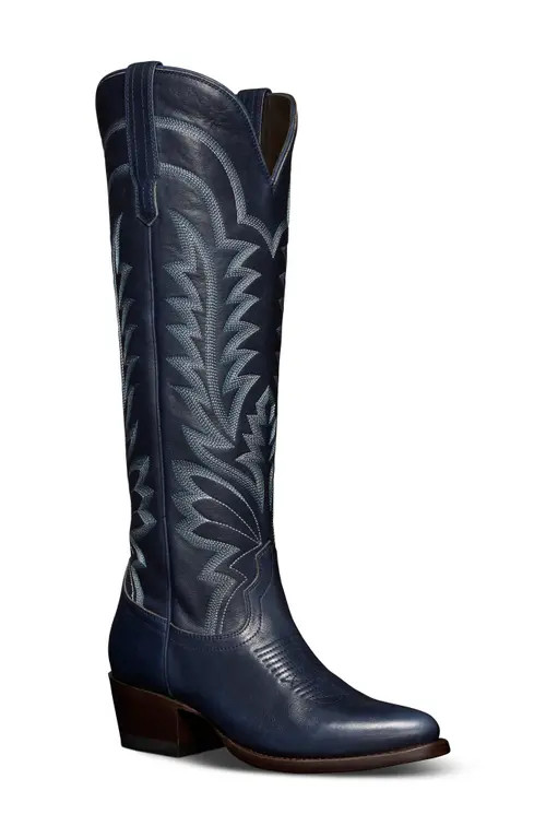 Tecovas The Abby Western Boot in Navy at Nordstrom, Size 7.5 | Nordstrom
