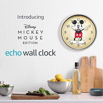 Echo Wall Clock - Disney Mickey Mouse Edition - see timers at a glance - requires compatible Echo... | Amazon (US)