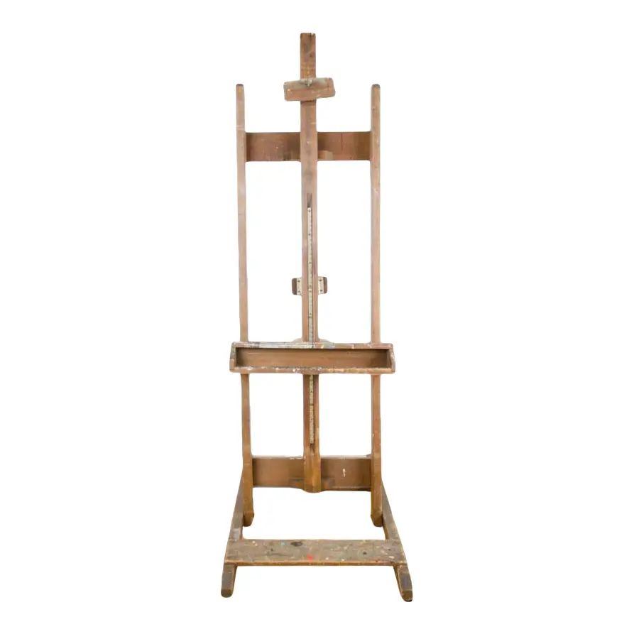 A Large Adjustable Vintage Artist Easel From France. | Chairish