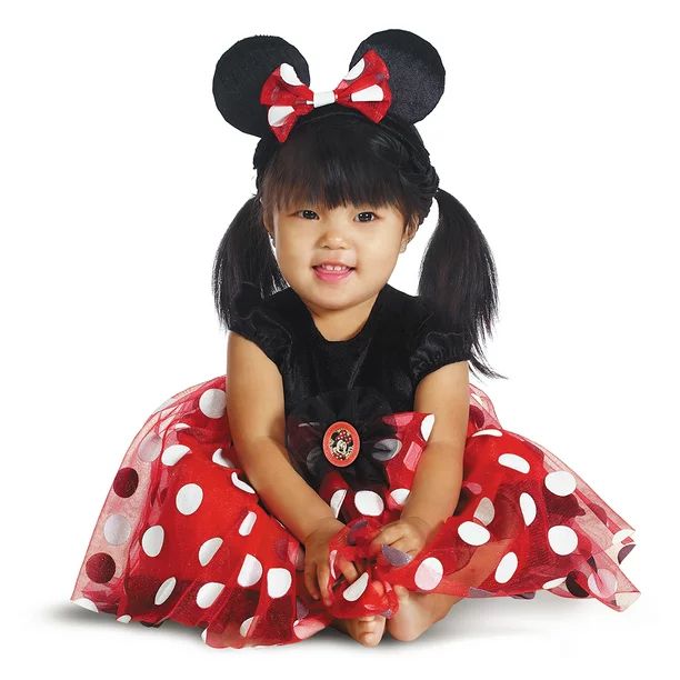 Disguise Disney Baby Infant Deluxe Red Minnie Halloween Costume - Walmart.com | Walmart (US)