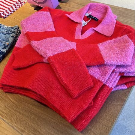 Red and pink sweater - Mango 

#LTKSeasonal #LTKstyletip #LTKHoliday