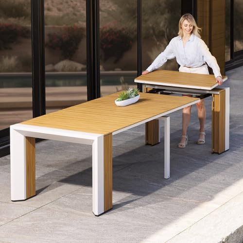 Transformer Table Outdoor Furniture Patio Table for 2 to 12, Expandable Dining Table for Modern Outdoor Dining, Weather Resistant & Space Saving Extendable Patio Furniture, Backyard Folding Table | Amazon (US)