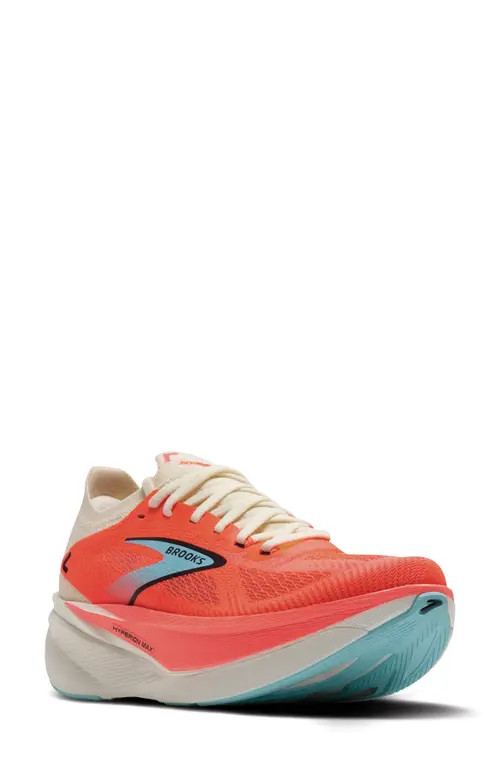Brooks Hyperion Max 3 Running Shoe in Coconut/Fiery Coral/Atomizer at Nordstrom, Size 7.5 | Nordstrom