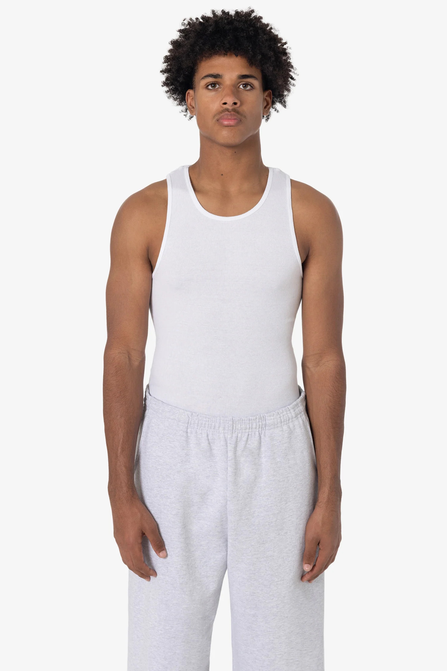 2x1 Cotton Rib Tank | Los Angeles Apparel