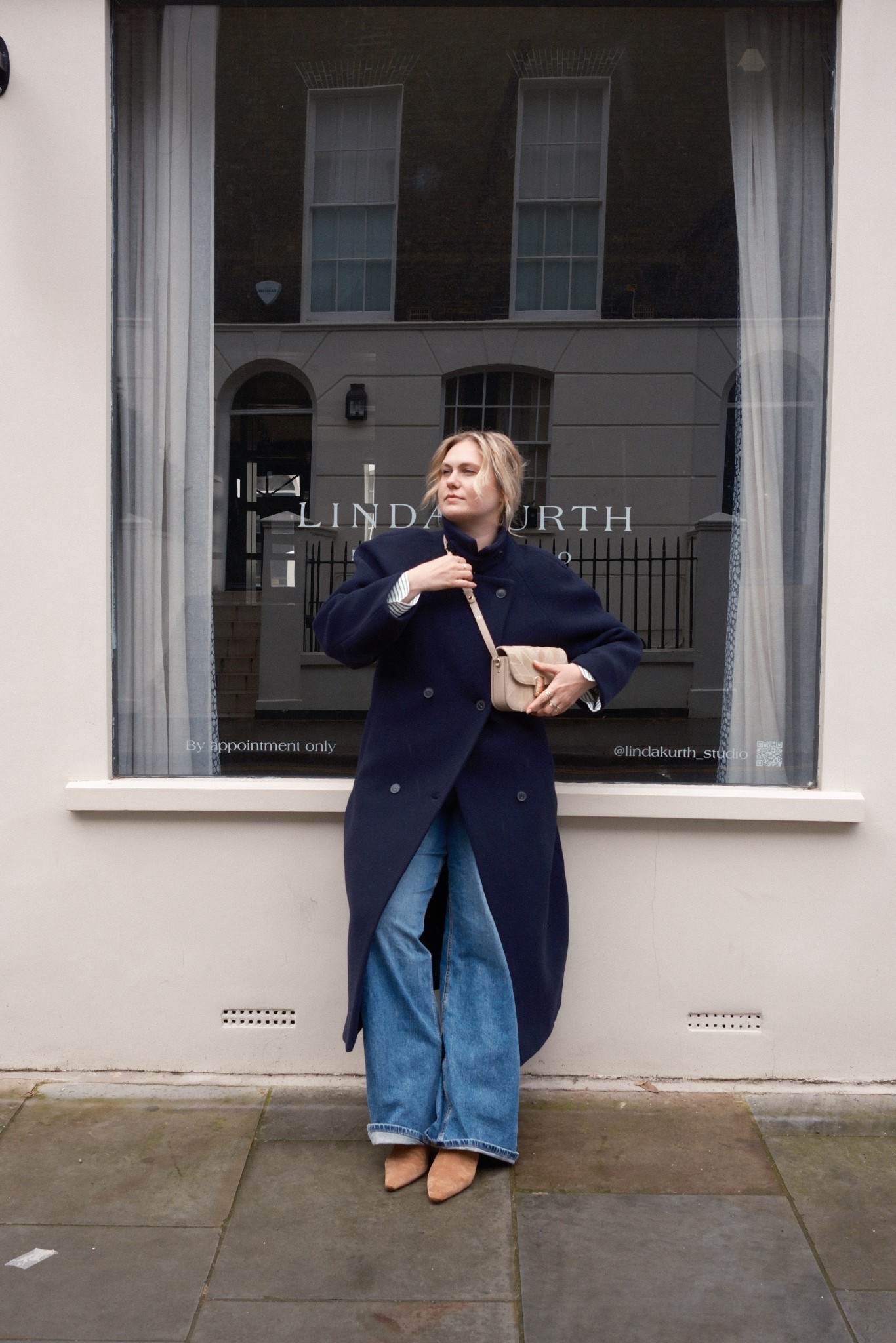 Navy coat as my current go-to - this time with jeans 👏🏼 works every time!! 

#LTKMidsize #LTKWorkwear #LTKgrwm