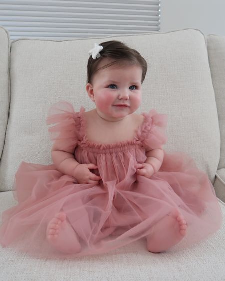 Baby girl blush pink tutu dress. Perfect for milestone or family photos  

#LTKbaby #LTKfamily #LTKkids