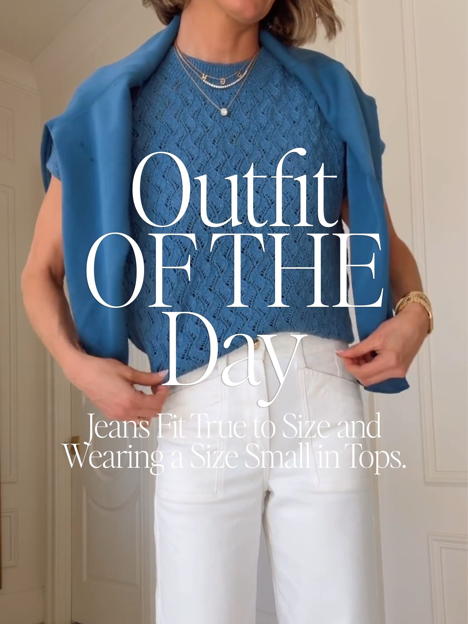 Casual spring/summer white denim outfit of the day. 

Jeans fit tts wearing size 25 and tops wearing size small.

#LTKsummer #LTKjeans