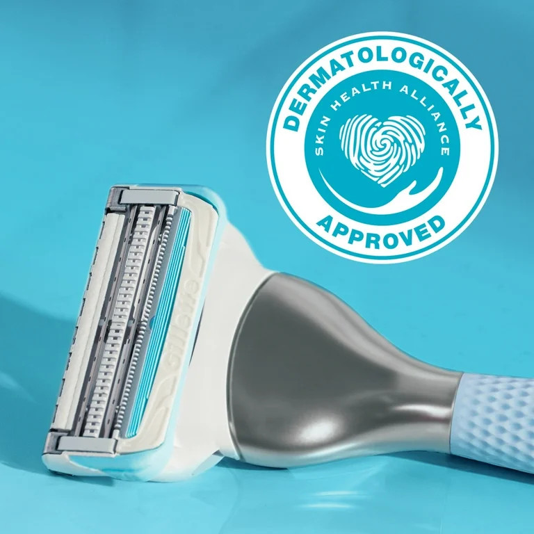 Venus for Pubic Hair and Skin Razor for Women, Manual Razor, Handle + 2 Razor Blade Refills, Whit... | Walmart (US)