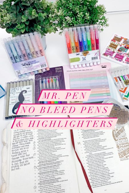 No bleed pens & highlighters 

#LTKFind