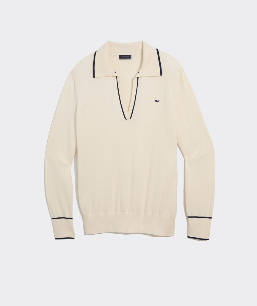 Tipped Polo Sweater | vineyard vines