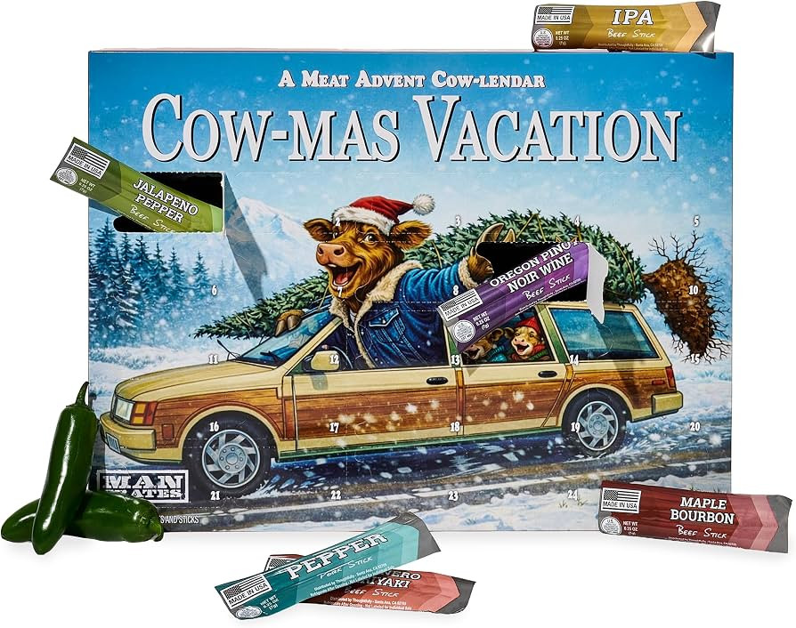 Man Crates 2026 Meat Advent Calendar, 25-Day Countdown, Cow-mas Vacation | Amazon (US)