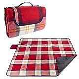 Outdoor Picnic Blanket- Oversized Beach Mat with Foam Padding-Waterproof & Foldable- for Travel, Cam | Amazon (US)