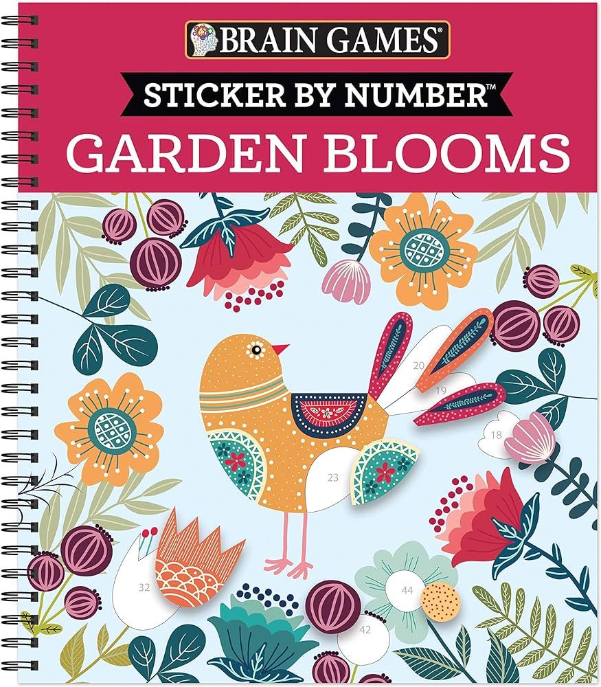 Brain Games - Sticker by Number: Garden Blooms | Amazon (US)