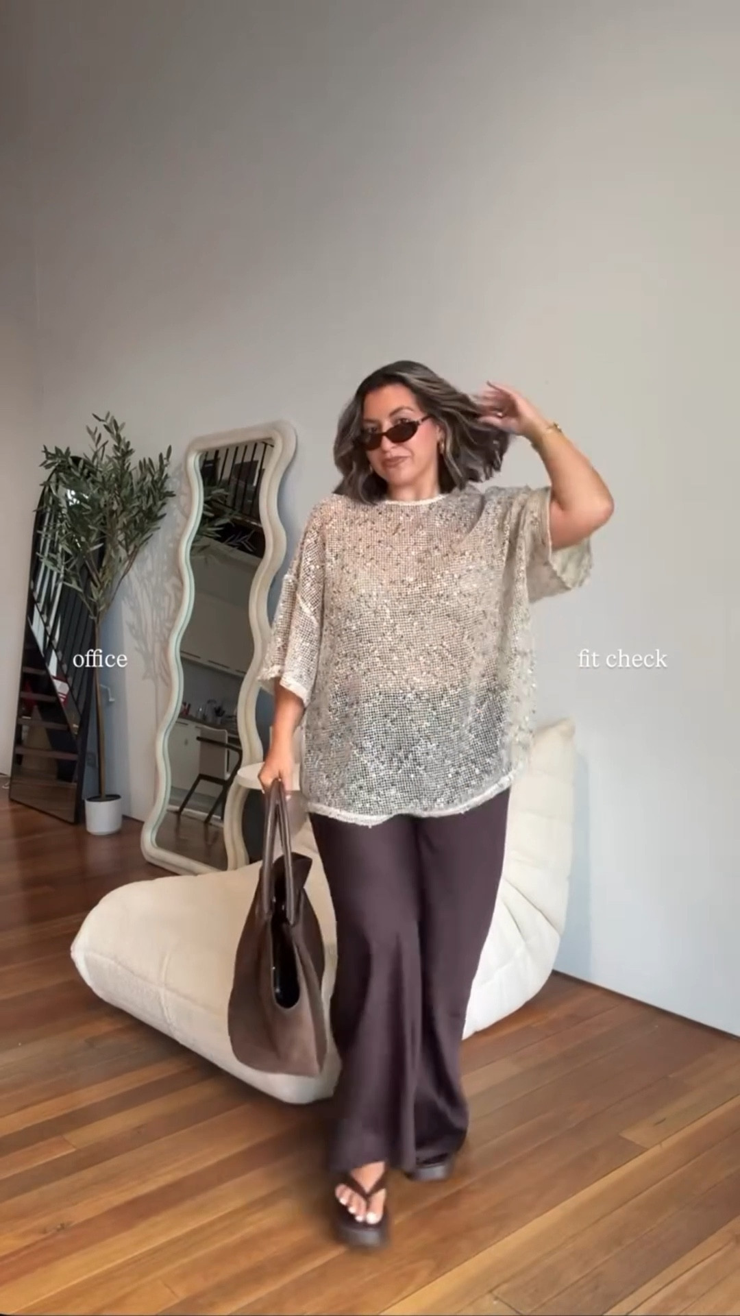 Putting a little sparkle into your hump day 🪩 @vrg.grl 

.
.
#outfitoftheday #officeoutfit #whatiworetowork #midsizeoutfits #size14style Australian fashion label midsize outfit inspiration