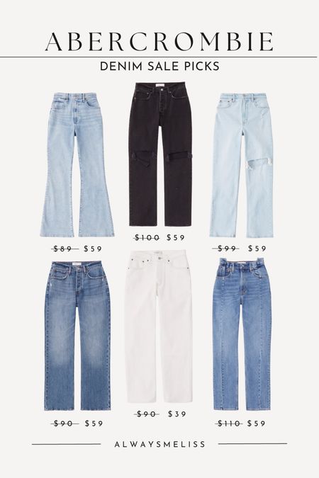 Abercrombie denim on sale! Abercrombie jeans, high rise jeans, Abercrombie sale

#LTKstyletip #LTKsalealert #LTKunder100