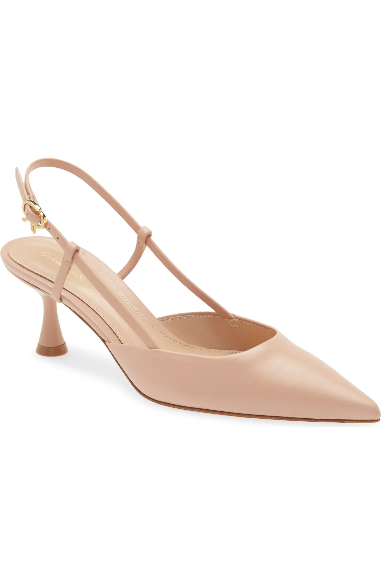 Kitten Heel Slingback Pointed Toe Pump (Women) | Nordstrom