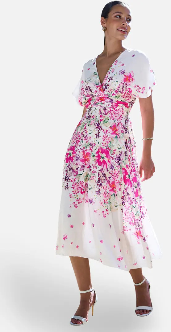 Floral Print Midi Dress | Nordstrom