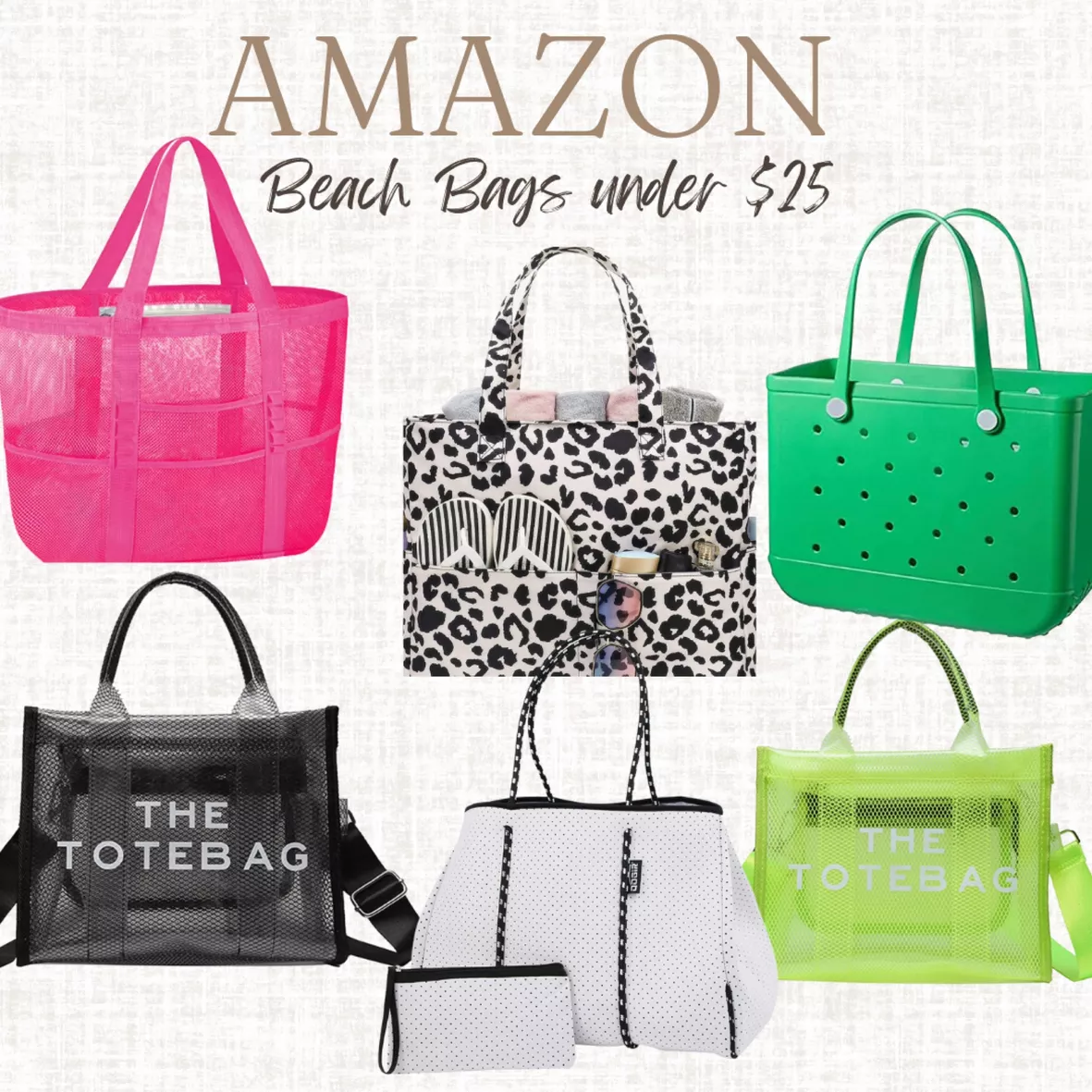 Beach Bag Rubber Tote Bag - … curated on LTK