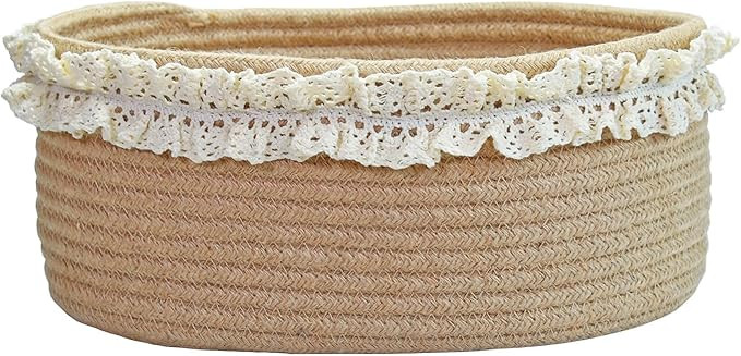 Yimi's Dream Baskets for Gifts Empty, Small Brown Storage Basket for Shelves, Decorative Jute Wov... | Amazon (US)