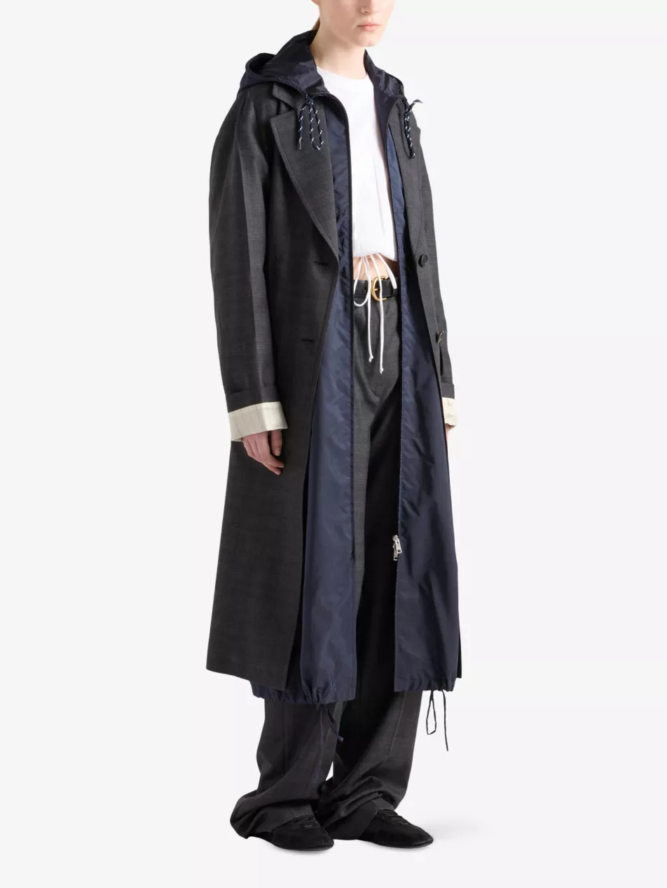 Drawstring-Hood Regular-Fit Shell Coat | Selfridges