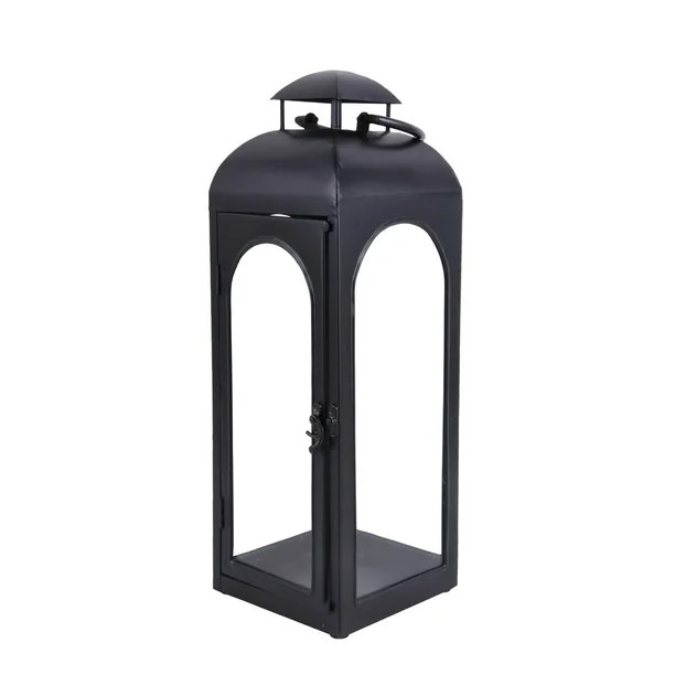 Better Homes & Gardens Candle Holder Lantern, Black, Medium | Walmart (US)