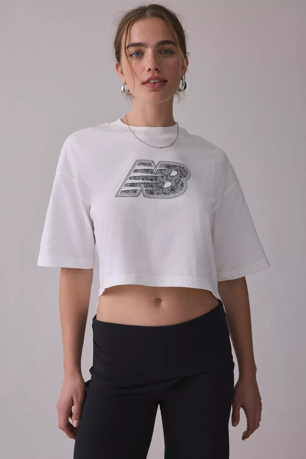 New Balance Lace NB Graphic Boxy Tee | Urban Outfitters (US and RoW)