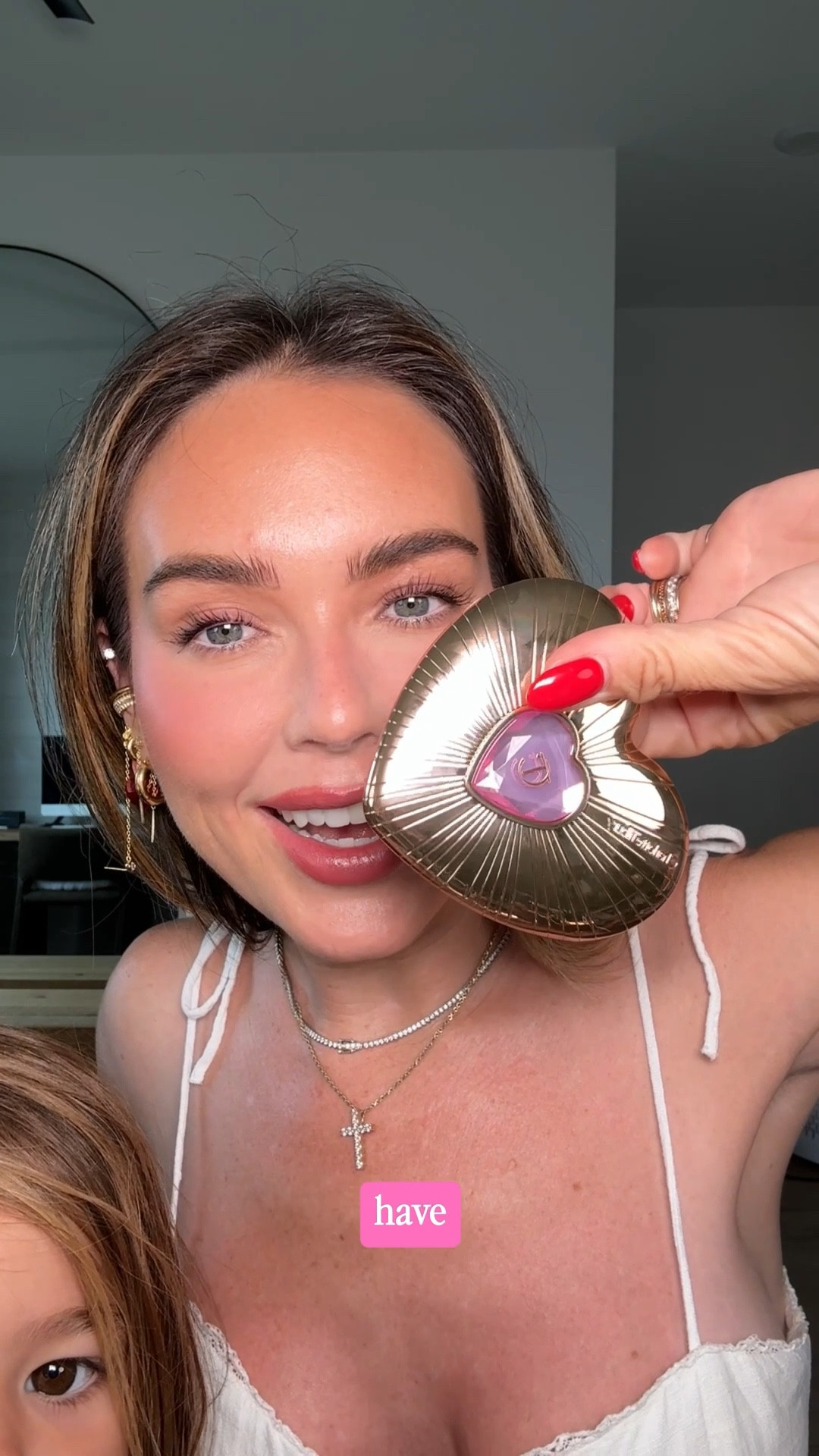 New Charlotte tilbury makeup 



Products 
@hourglasscosmetics hourglass illusion luminous glow foundation in 8. 
@guccibeauty gucci bronzer in 01. 
@natashadenona Natasha denona concealer in n3. 
@charlottetilbury Charlotte tilbury pillow talk beauty soulmates palette in flawless pink, lip cheat lip liner in pillow talk, blush balm sheer lip tint in blushed rose. 
@yslbeauty ysl lash latex mascara 
@itcosmetics it cosmetics brow pencil in universal taupe but we don’t need to talk about that 

#LTKBeauty #LTKgrwm #LTKmomlife