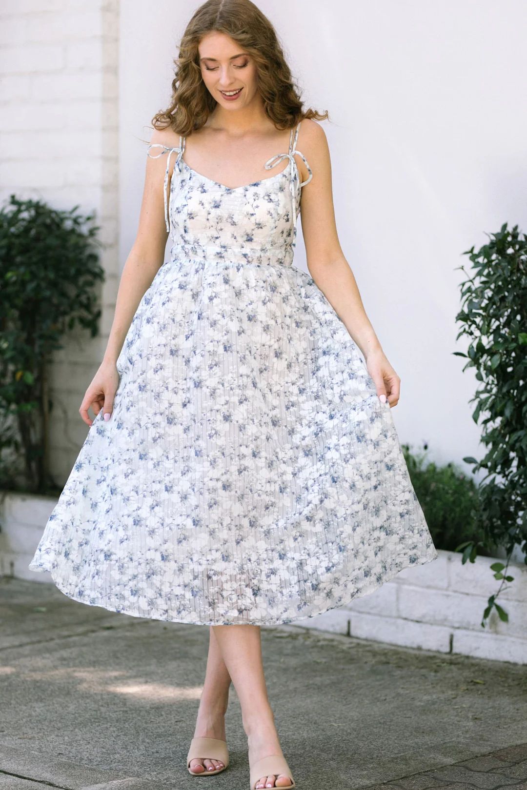 Viviana Floral Midi Dress | Morning Lavender